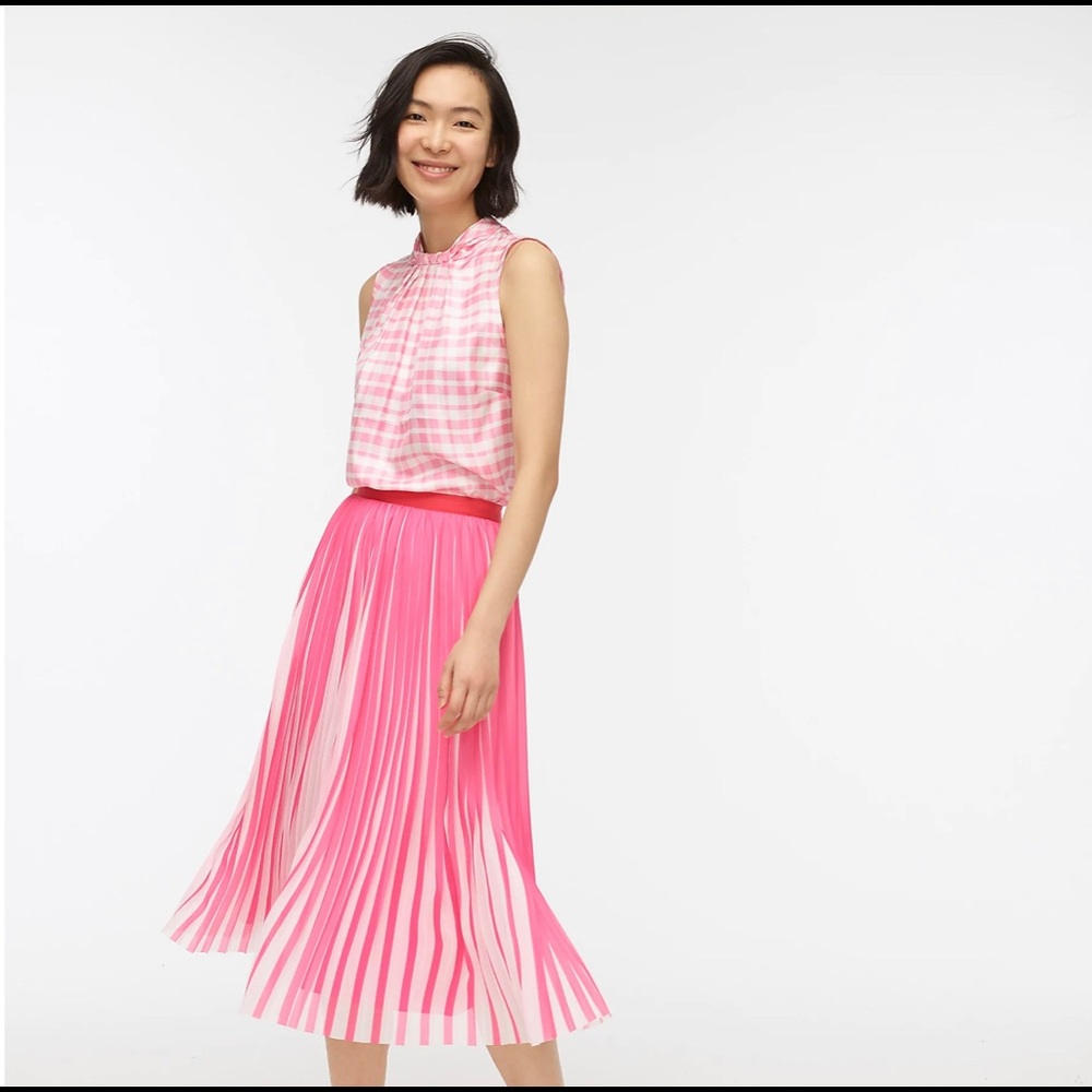 J. Crew pleated midi skirt